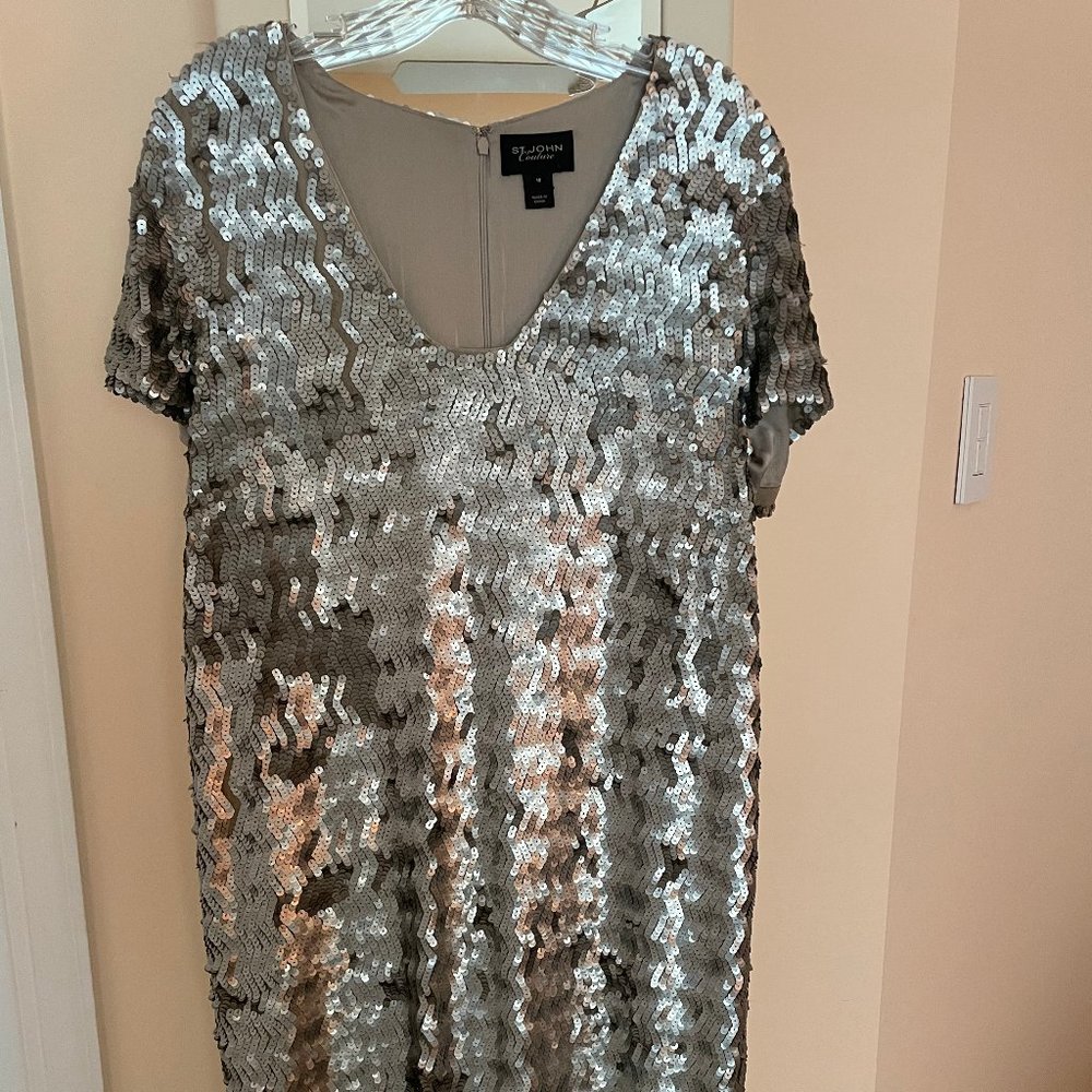 st john sequin dress